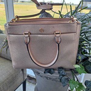Tory Burch Robinson Leather Satchel/Crossbody